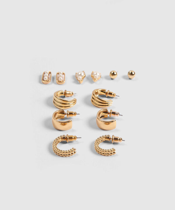 Set x 6 Aretes Dorados en Medialuna image number null
