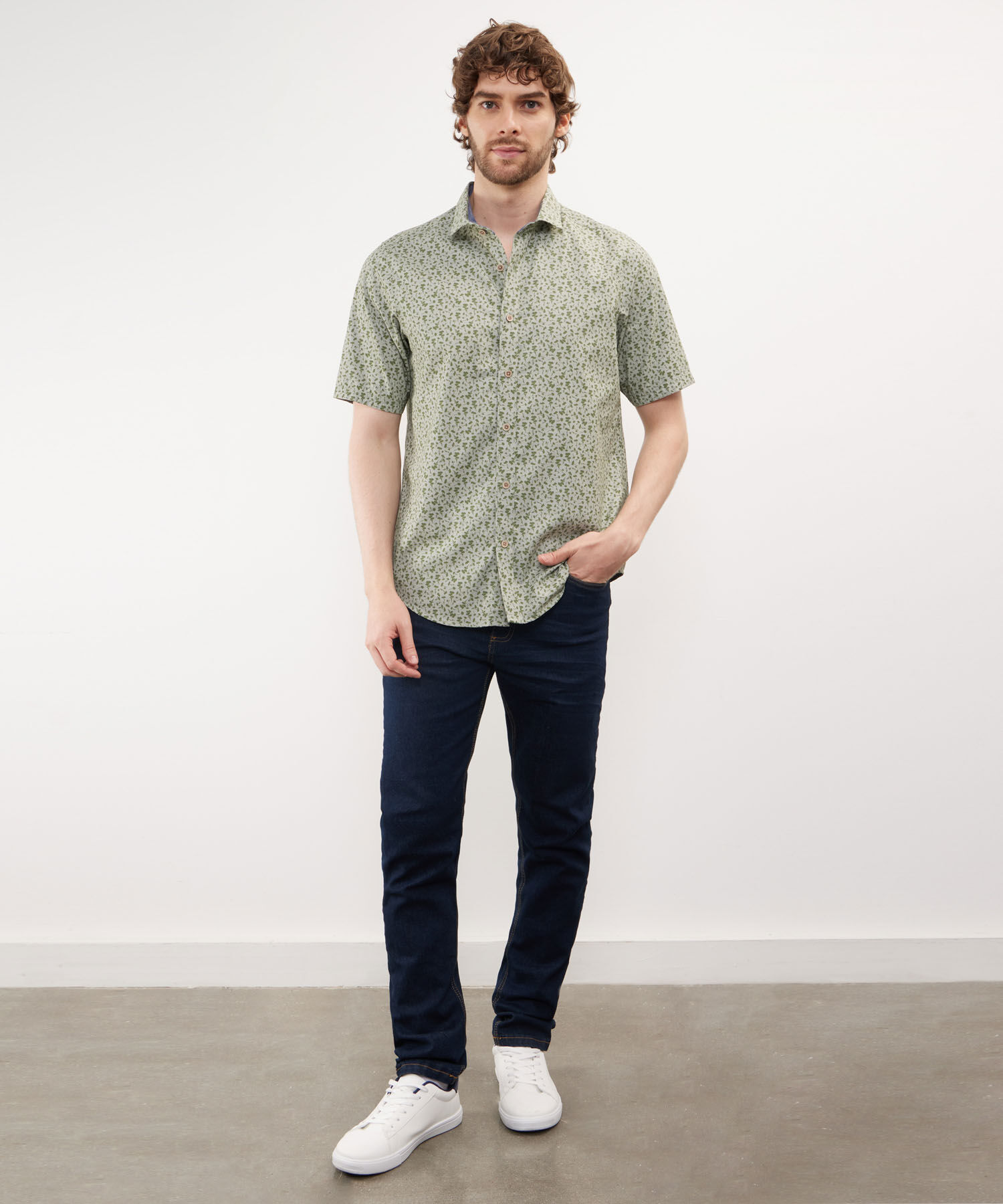 Camisa Manga Corta Estampada
