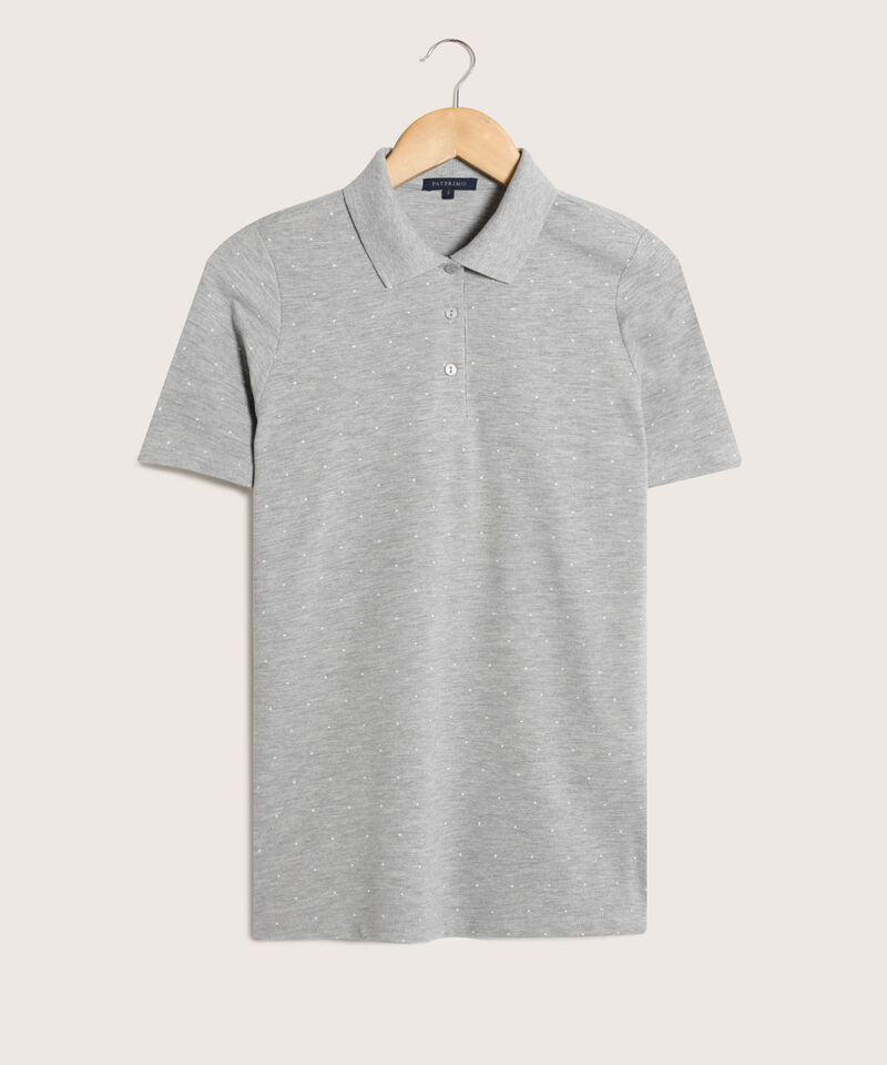 Polo Estampada Manga Corta
