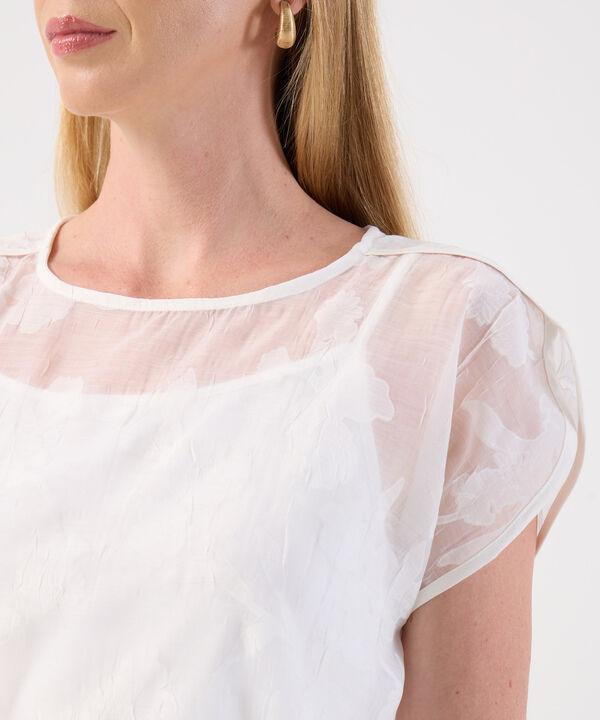 Blusa Organza Para Mujer Transparente Manga Sisa image number null