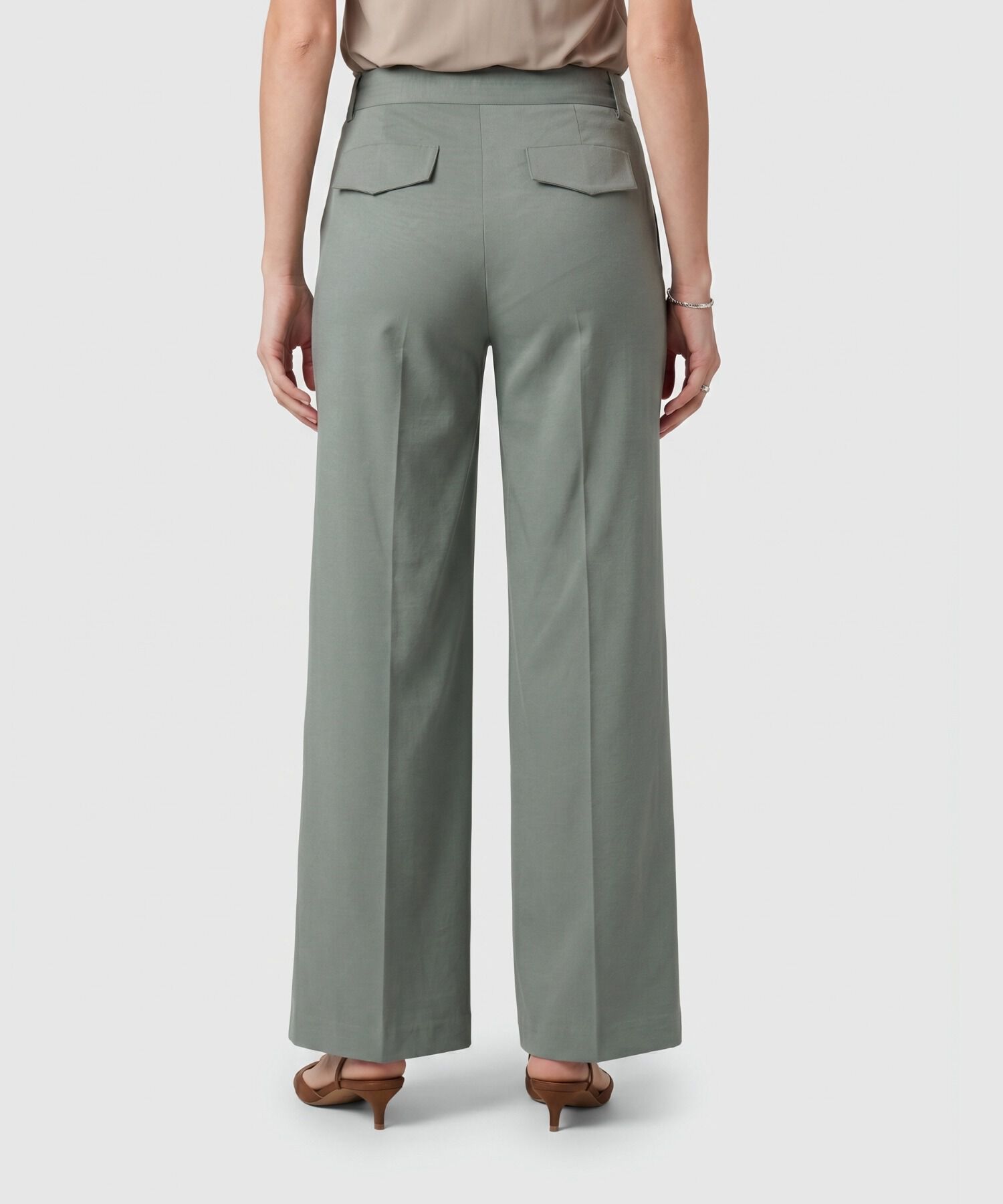 Pantal&oacute;n Wide Leg Con Cintur&oacute;n Para Mujer