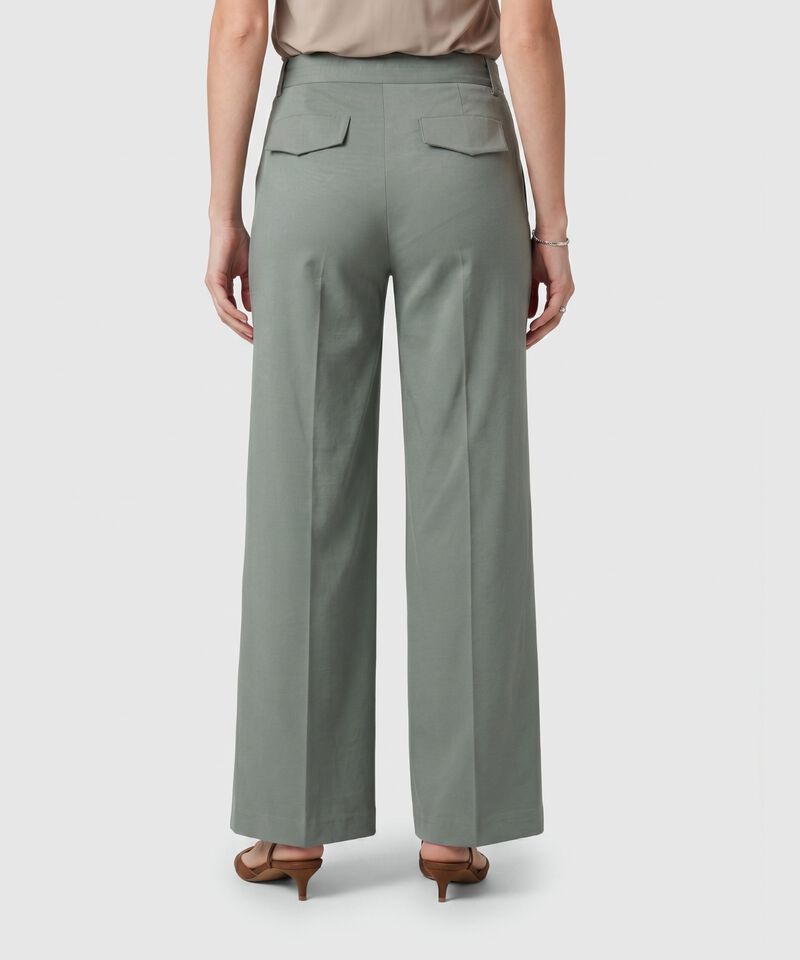 Pantal&oacute;n Wide Leg Con Cintur&oacute;n Para Mujer