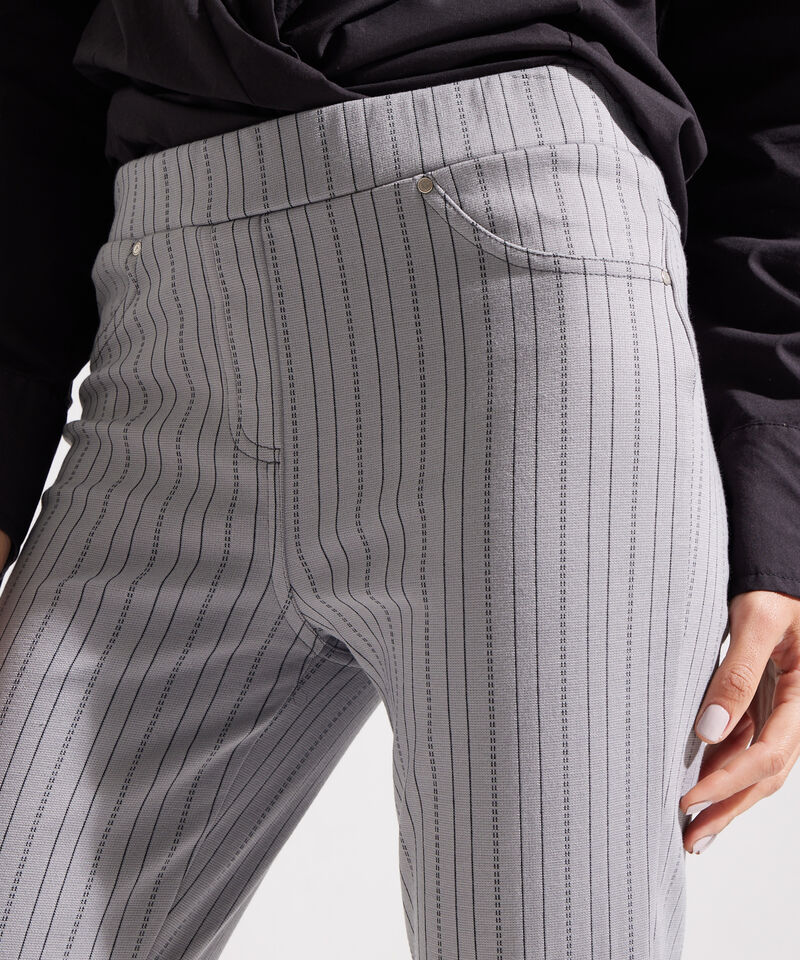 Leggins a Rayas con Bolsillos Falsos