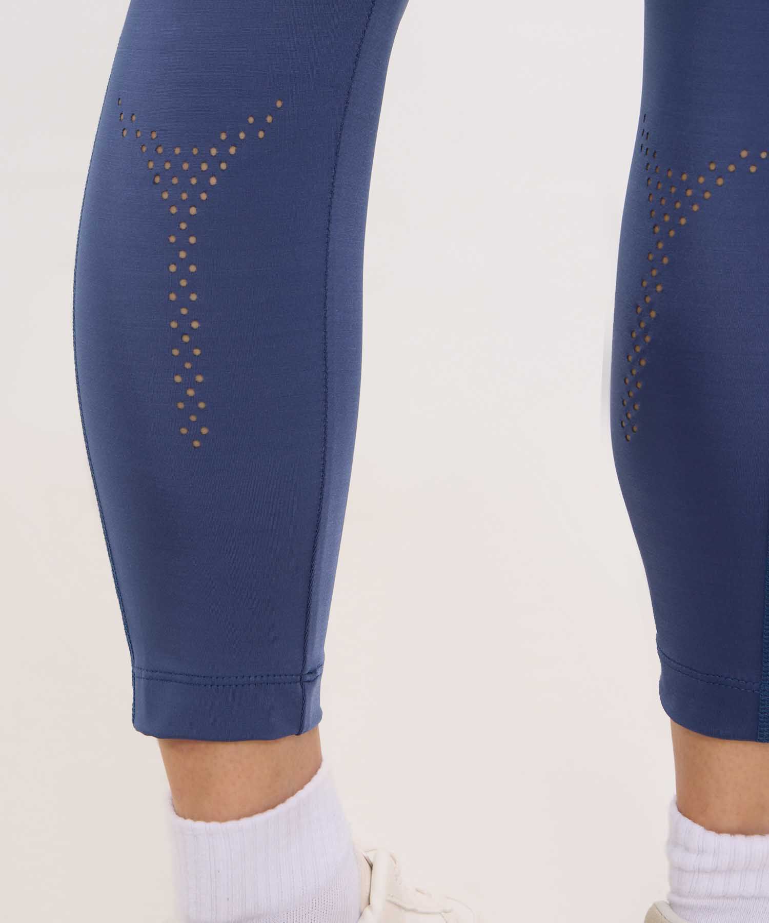 Leggings De Mujer De Diseño Deportivo Con Detalles Tejidos