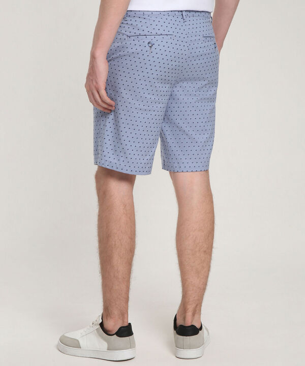 Bermuda Estampada Miniprint Azul