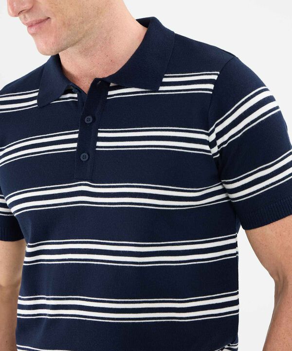 Polo Tejida Preteñida Para Hombre image number null