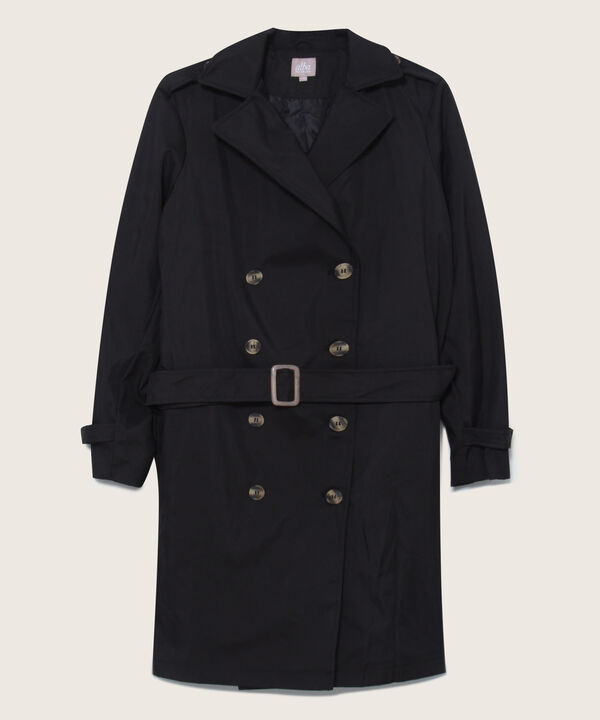 Chaqueta Tipo Trench Con Doble Abotonadura