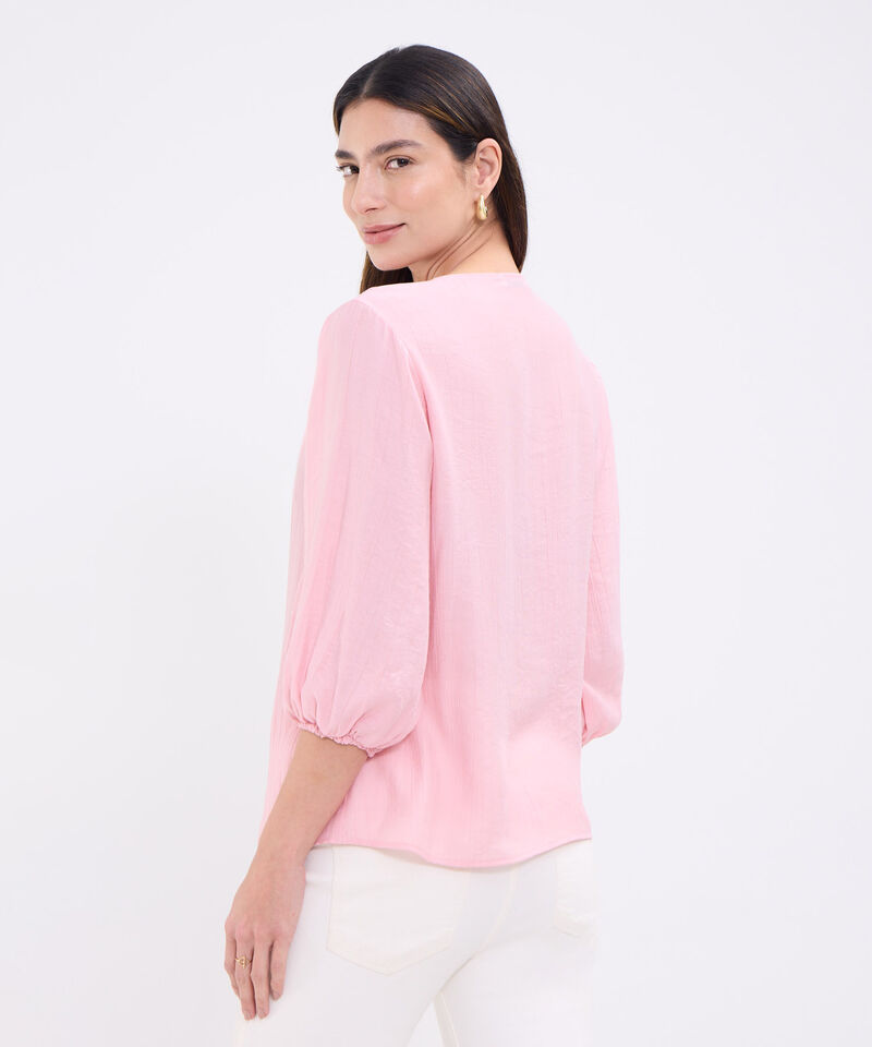 Blusa con boleros manga 3/4 para mujer