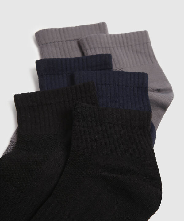 Pack X3 Medias Tobilleras Unicolor image number null