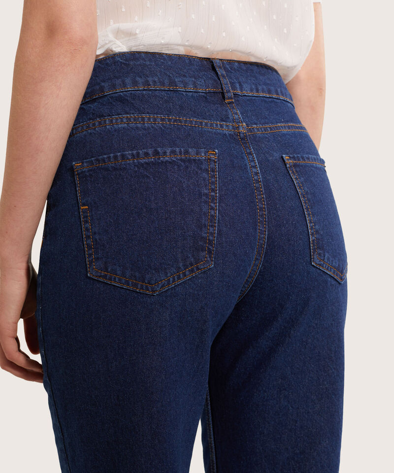 Jean Tipo Culotte Tono Medio