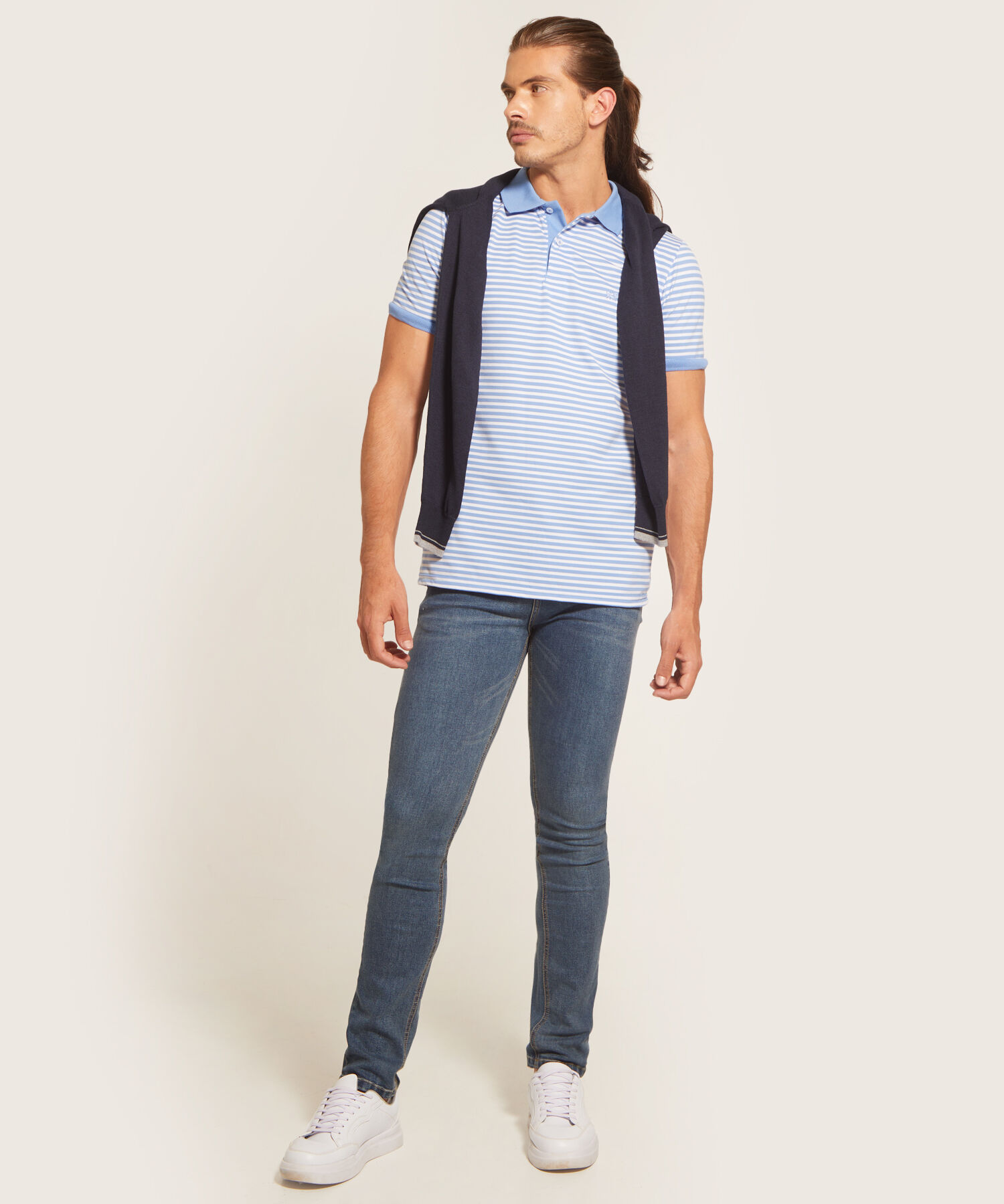 Polo Cuello Tejido Bicolo Continuo