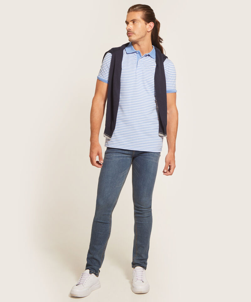 Polo Cuello Tejido Bicolo Continuo