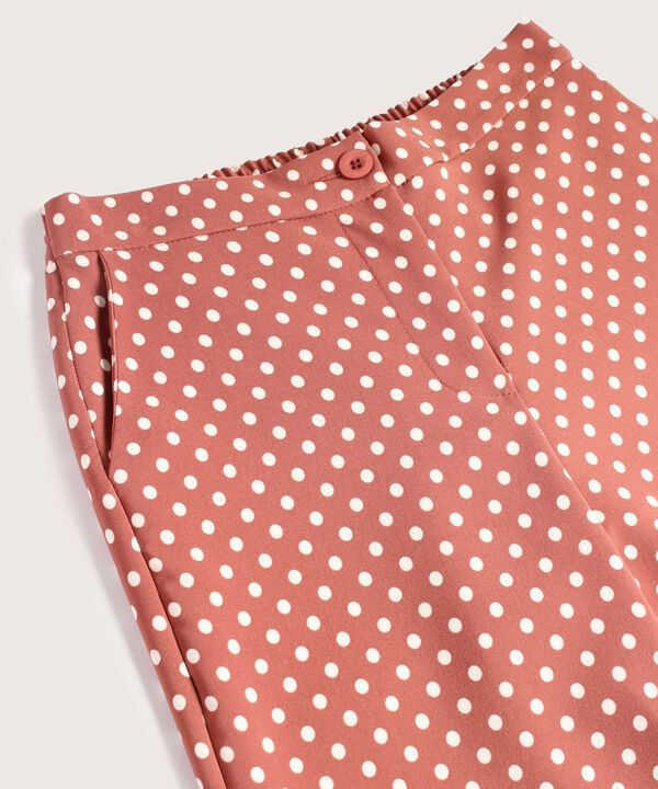 Pantalón Clásico Estampado image number null