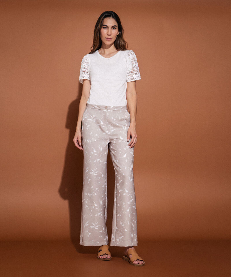 Pantalón Recto Unicolor