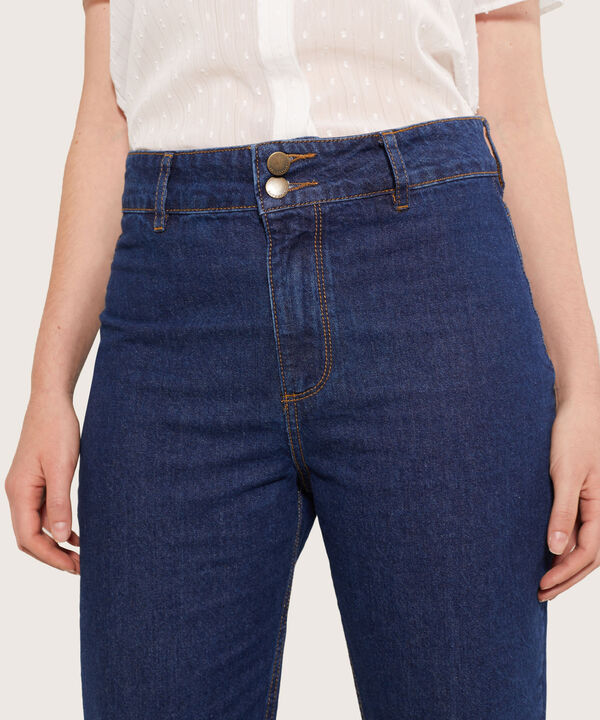 Jean Tipo Culotte Tono Medio