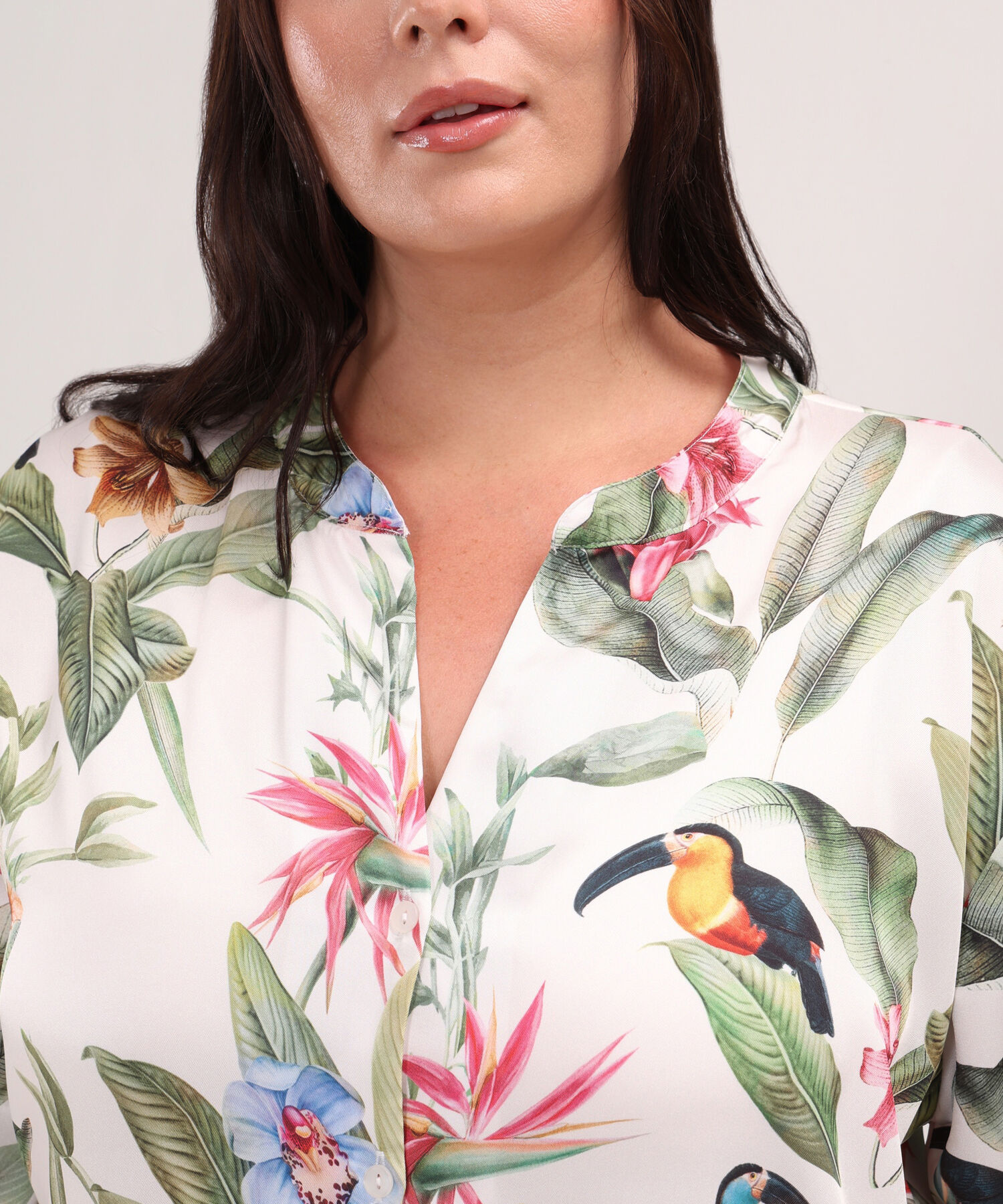 Camisa Estampada Tipo Bluson