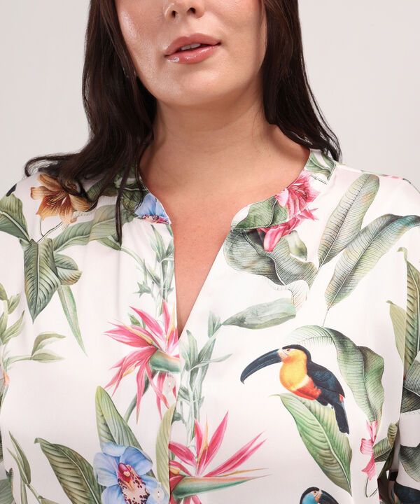 Camisa Estampada Tipo Bluson image number null