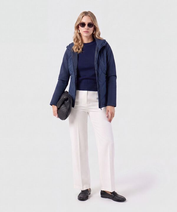 Chaqueta Acolchada Con Capota Para Mujer