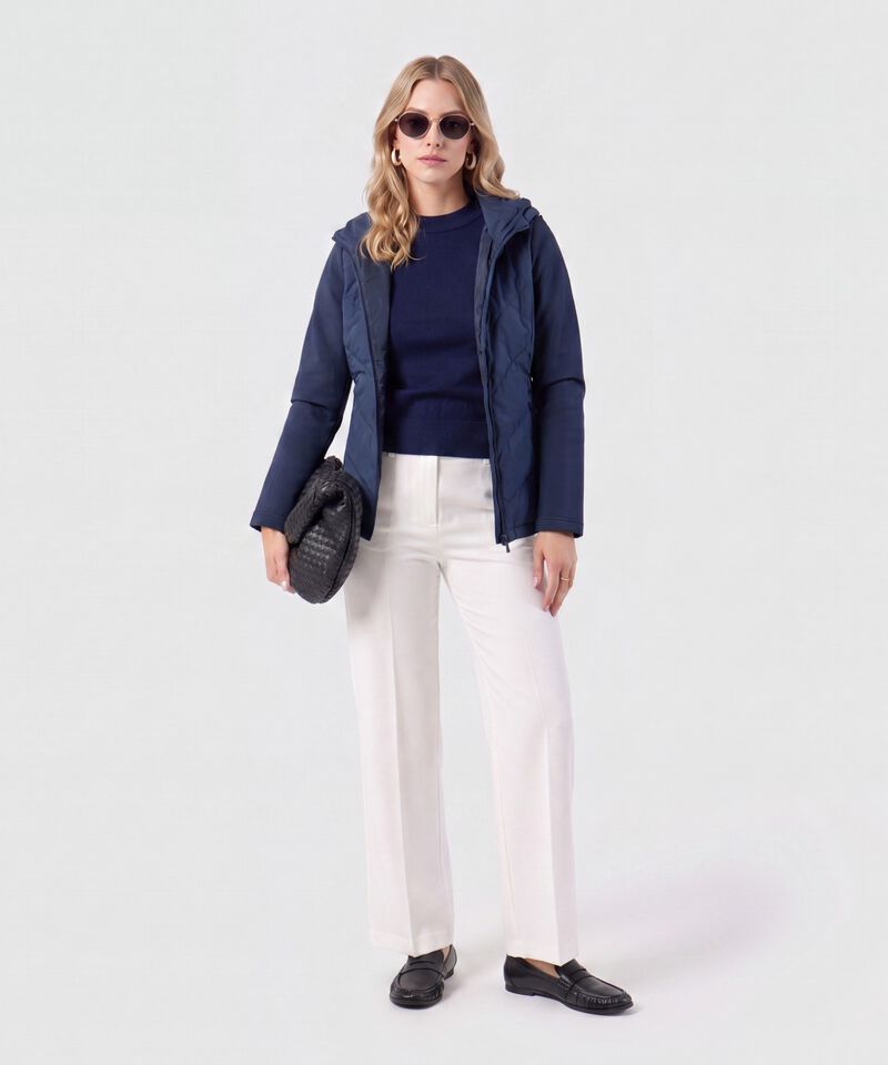 Chaqueta Acolchada Con Capota Para Mujer
