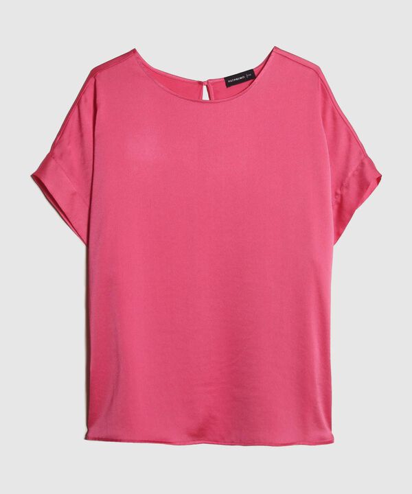 Blusa Unicolor Hombro Corrido