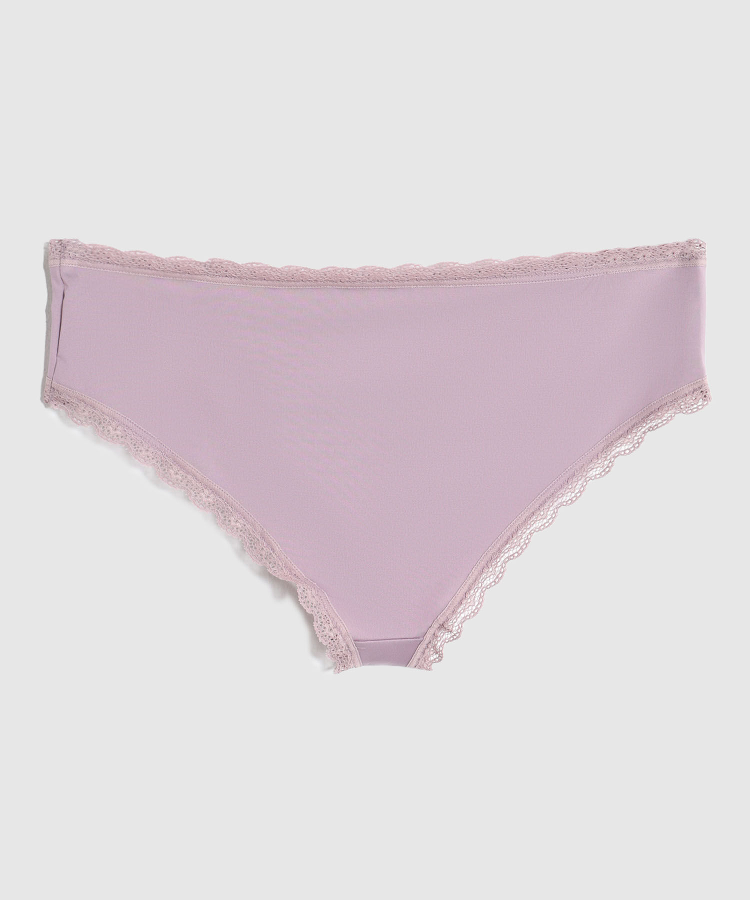 Panty Hipster Con Encaje En Cintura Y Piernas