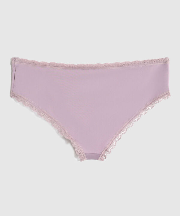 Panty Hipster Con Encaje En Cintura Y Piernas image number null