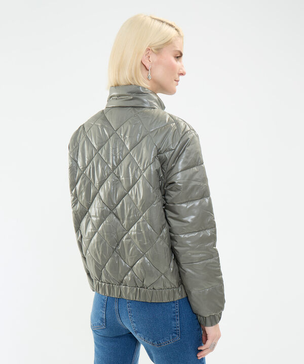 Chaqueta Acolchada Efecto Brillante