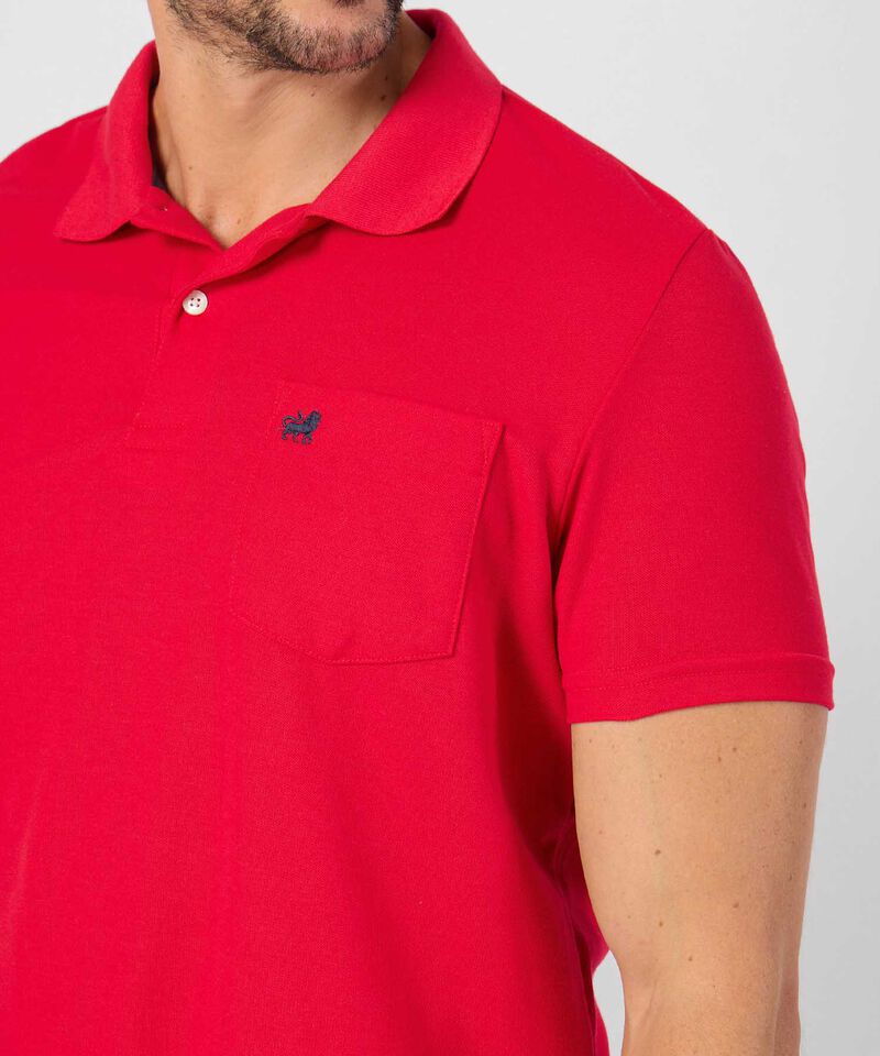 Polo Manga Corta Bolsillo con Bordado Hombre