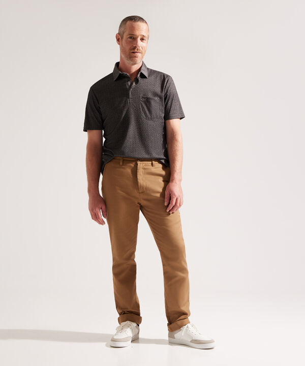 Polo Estampada con Bolsillo