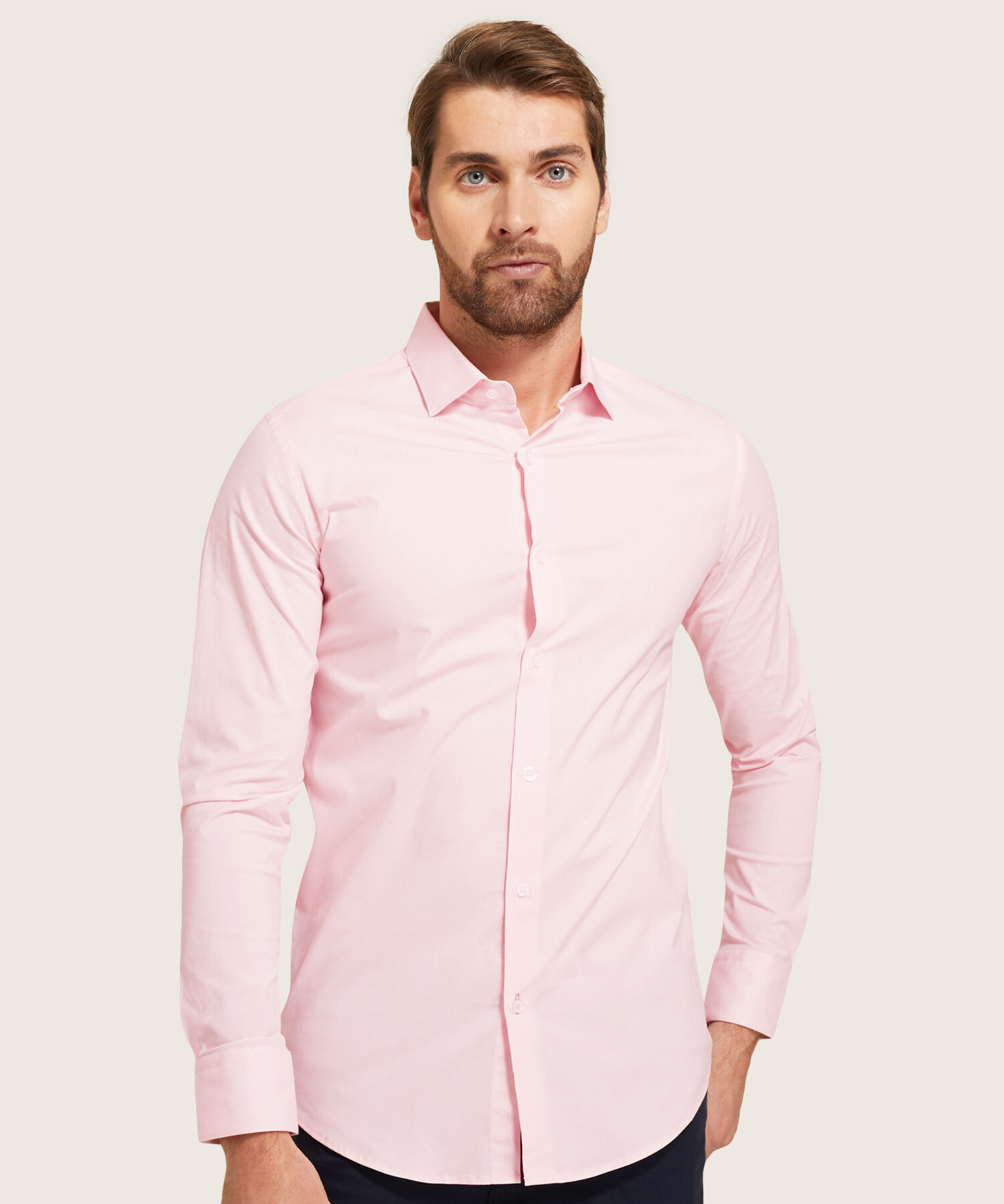 Camisa Corbatera Manga Larga
