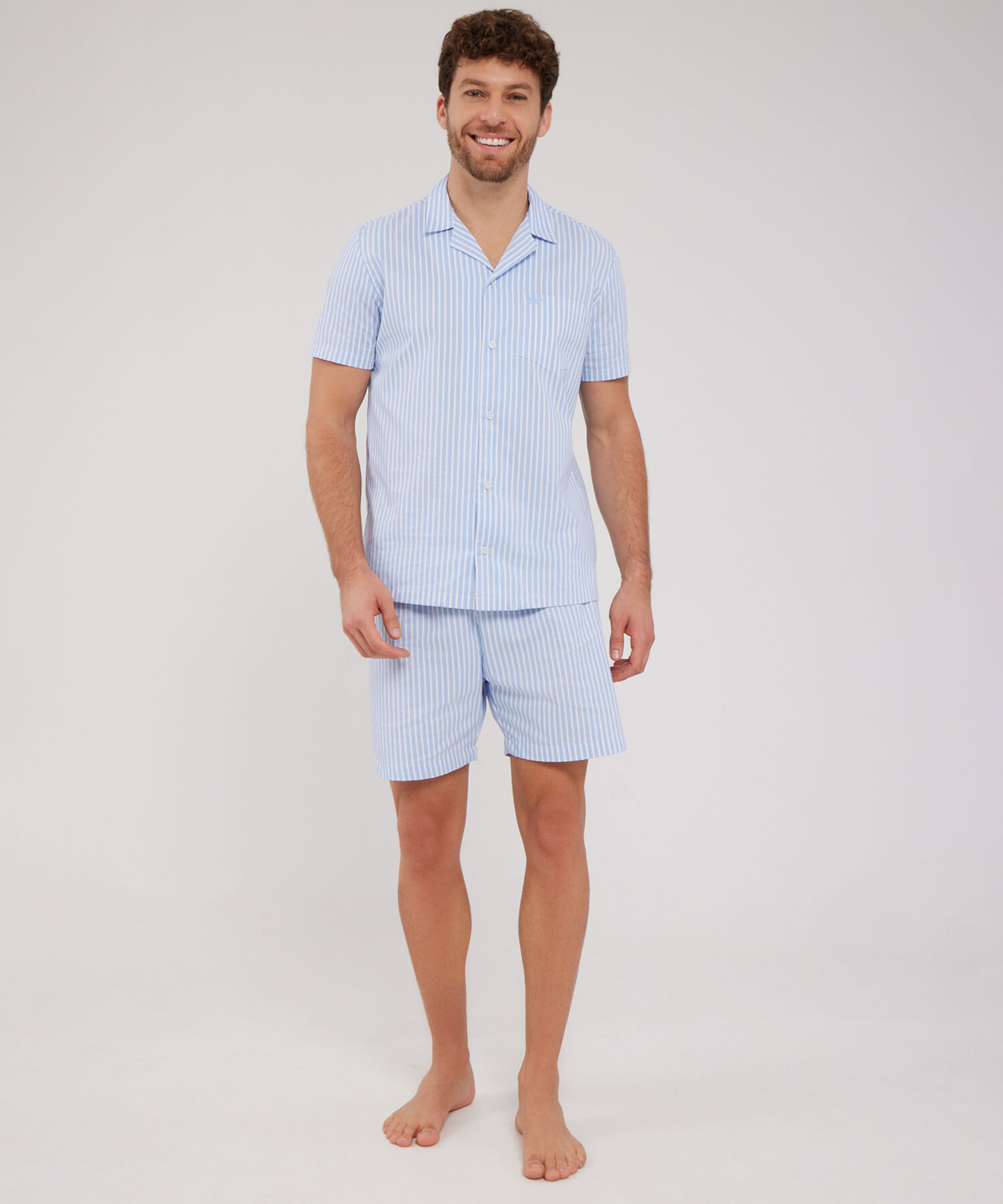 Pijama 2 Piezas Resort, Camisa Manga Corta y Pantal&oacute;n