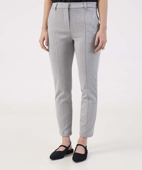 Leggins Prete&ntilde;ido Tipo Pantal&oacute;n Con Bolsillos Laterales Y Vena En Delantero, Serena image number null