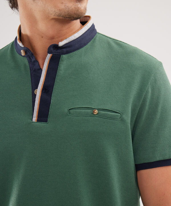 Polo Cuello Neru Con Bolsillo