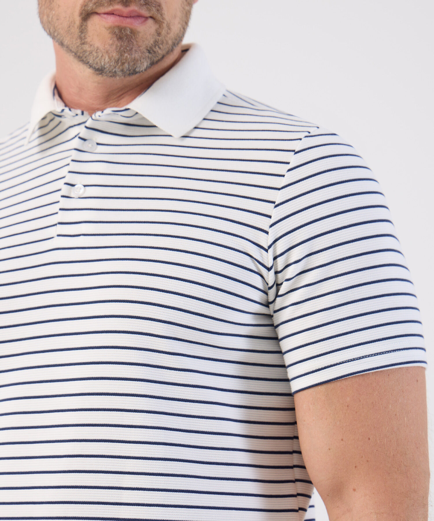 Polo De Rayas Horizontal Para Hombre
