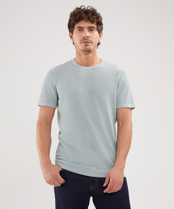 Camiseta Unicolor Cuello Redono image number null