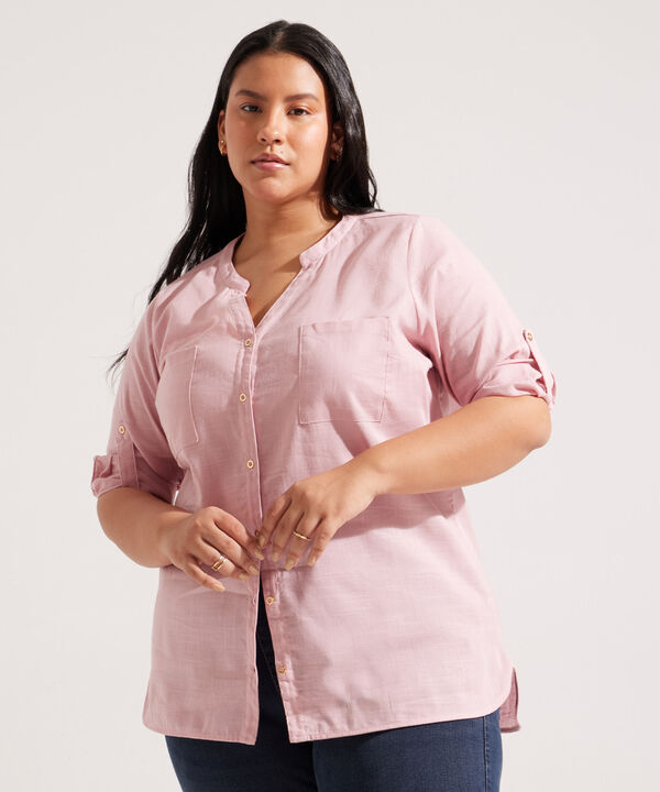 Blusa Manga ¾ con Cuello Neru