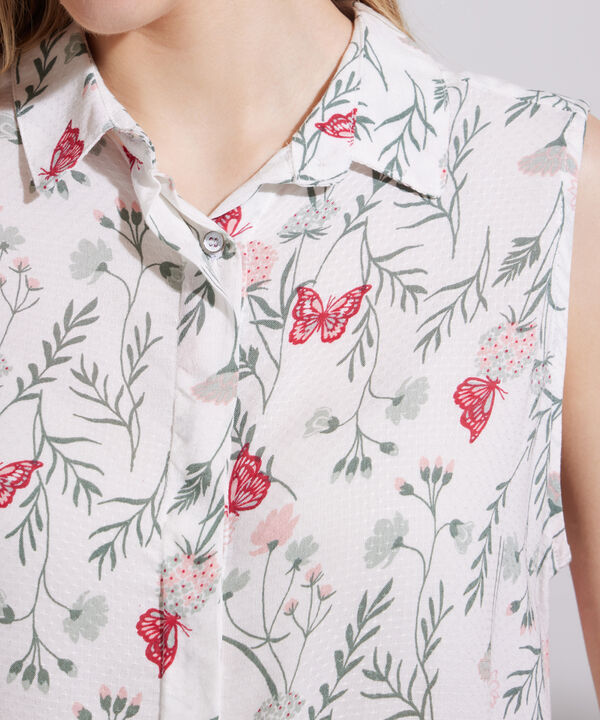 Camisa Manga Sisa Estampada