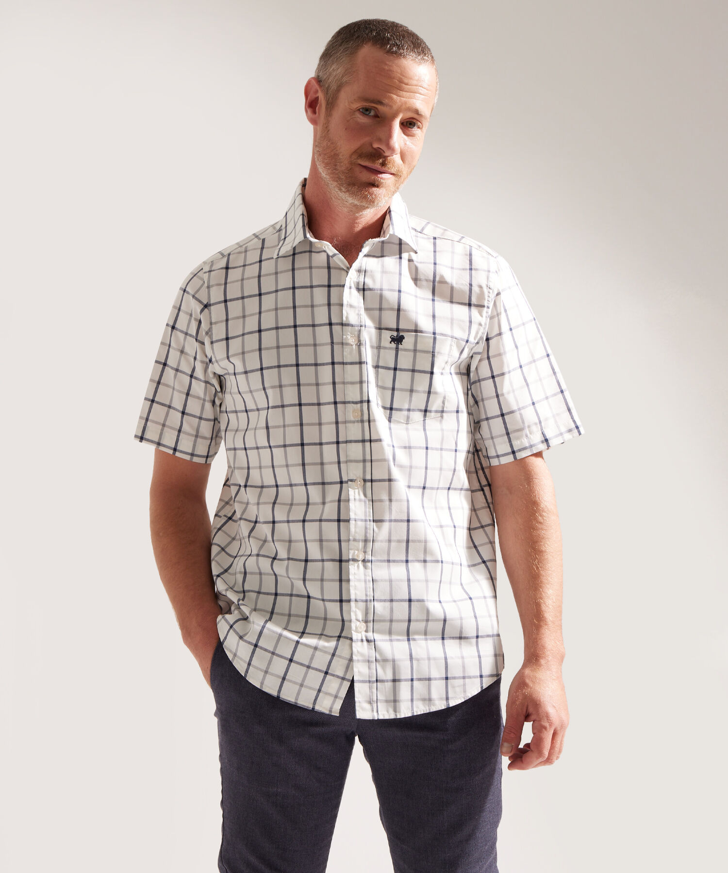 Camisa Manga Corta a Cuadros