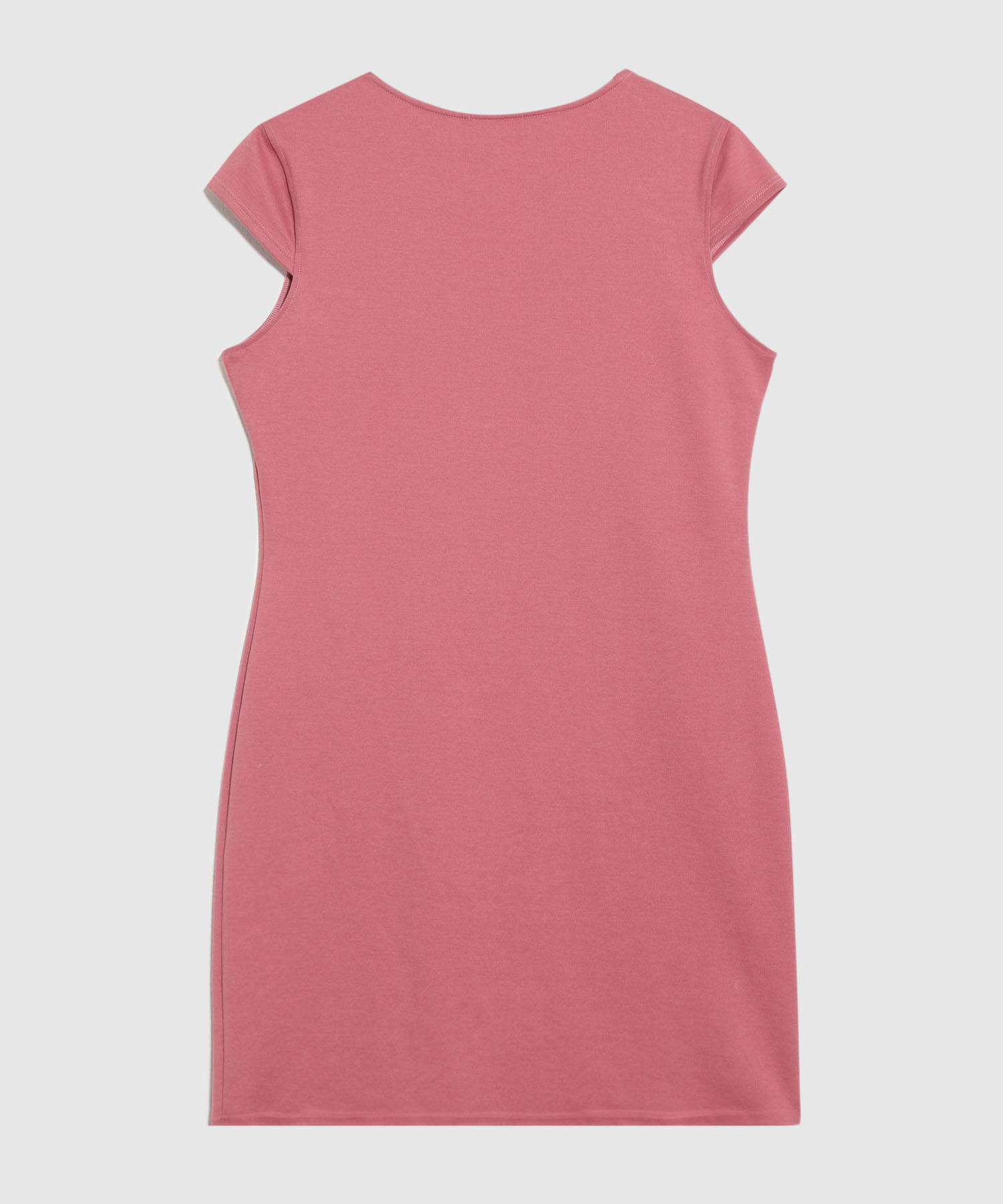 Vestido Ajustado De Manga Corta Mujer