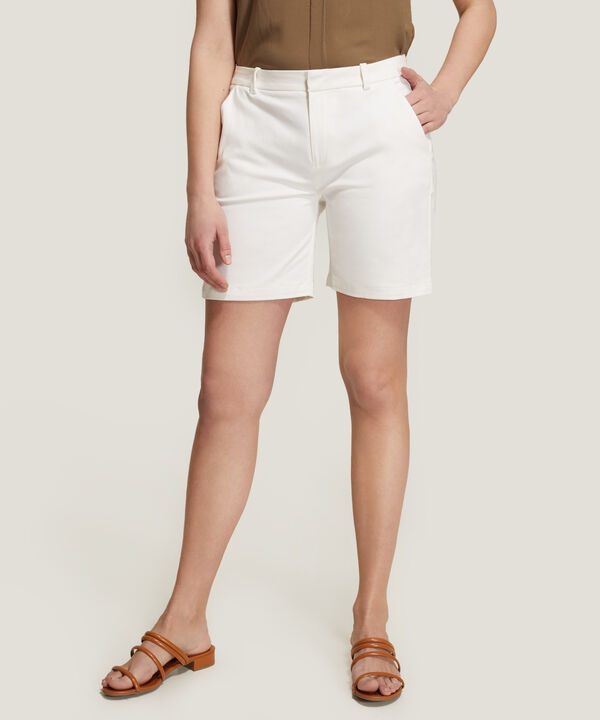 Bermuda Chino De Corte Recto Para Mujer