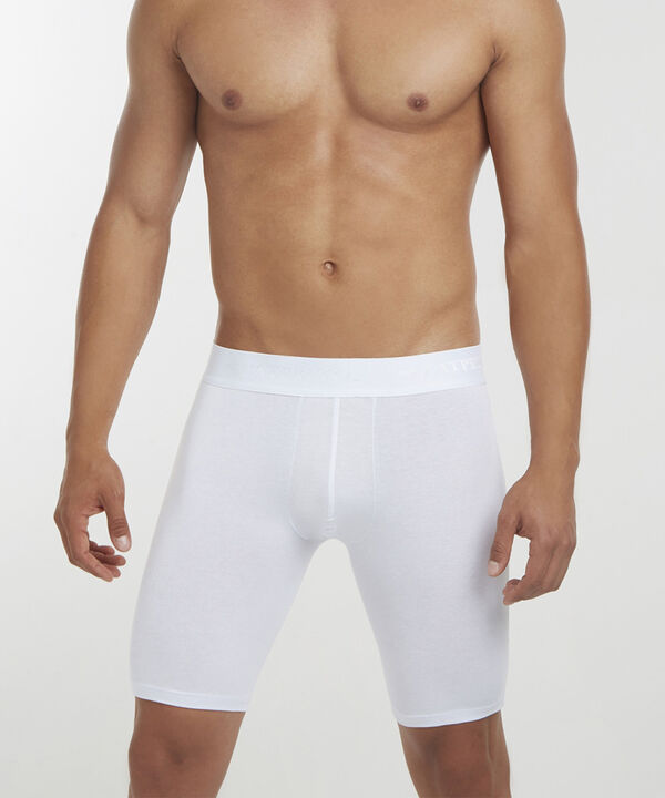 Boxer Para Hombre De Diseño Largo En Lycra-Algodón