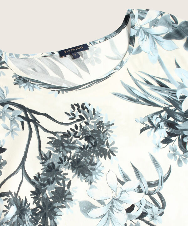 Blusa Estampada Manga Corta