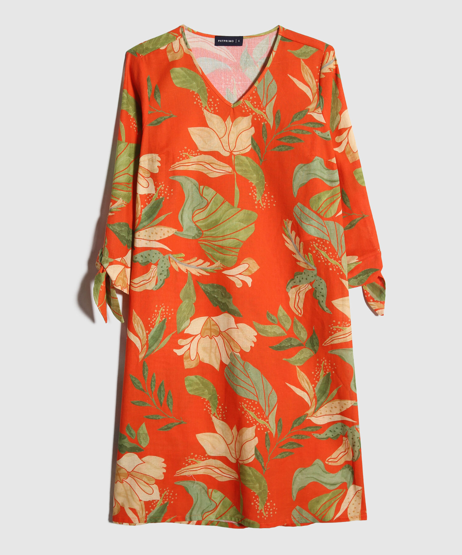 Vestido Largo Estampado Floral