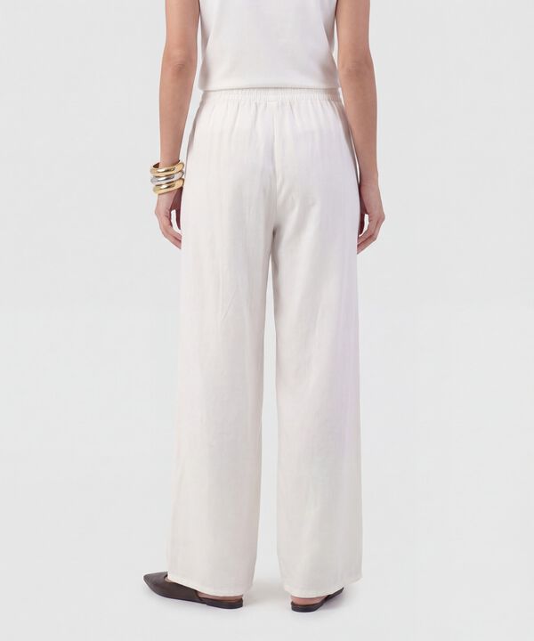 Pantal&oacute;n Fluido Con Pretina El&aacute;stica Para Mujer