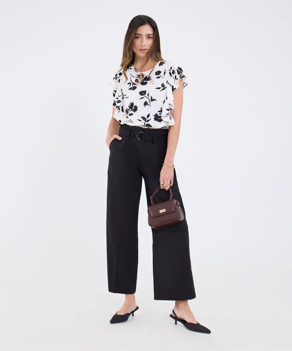Blusa Estampada Y Manga Con Boleros image number null