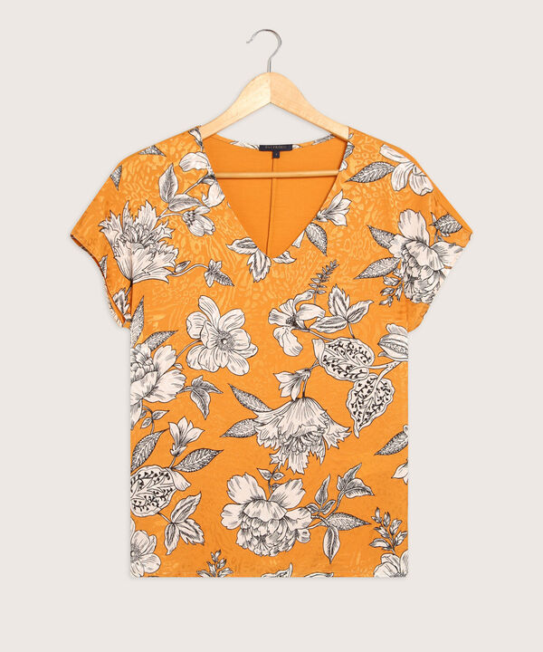Camiseta Estampada Cuello En V