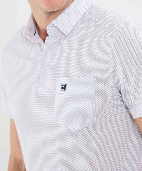 Polo Cuello Máquina Con Bolsillo Y Botonadura Oculta Para Hombre image number null
