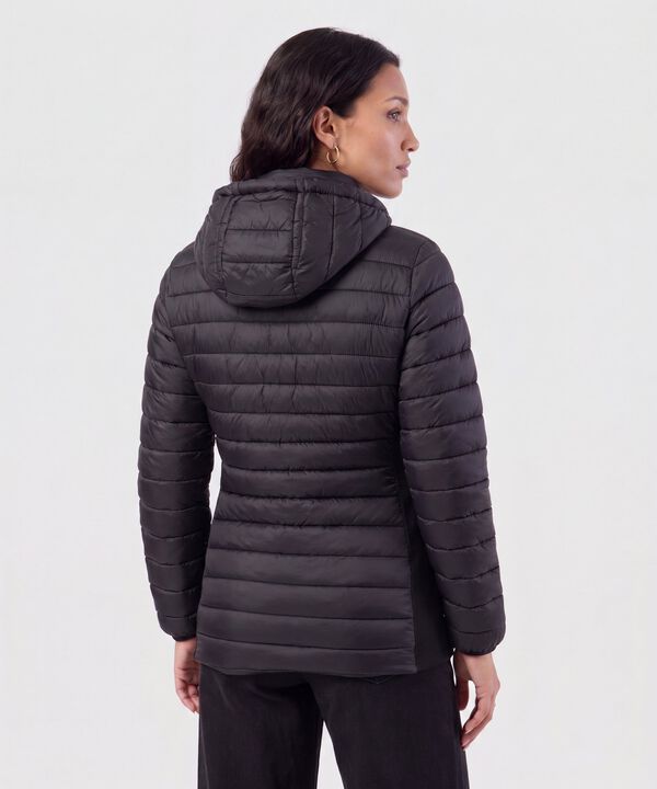 Chaqueta Acolchada Con Capota Para Mujer