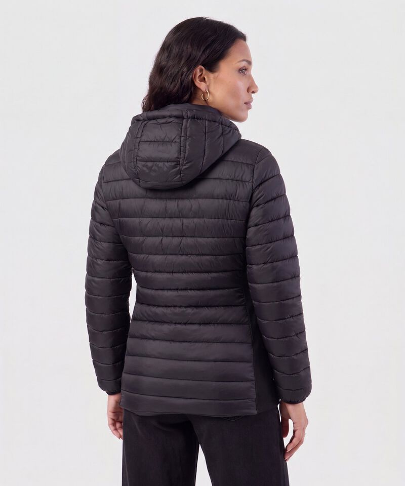 Chaqueta Acolchada Con Capota Para Mujer