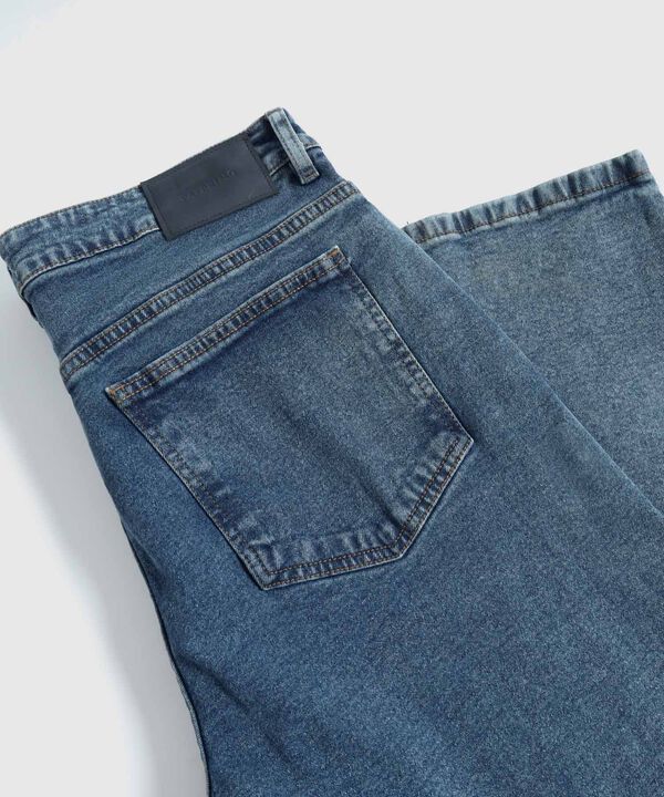 Jeans Regular Fit B&aacute;sico Para Hombre